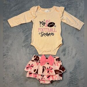 My 1st Football Season Two Piece Outfit Baby size 0-3 months